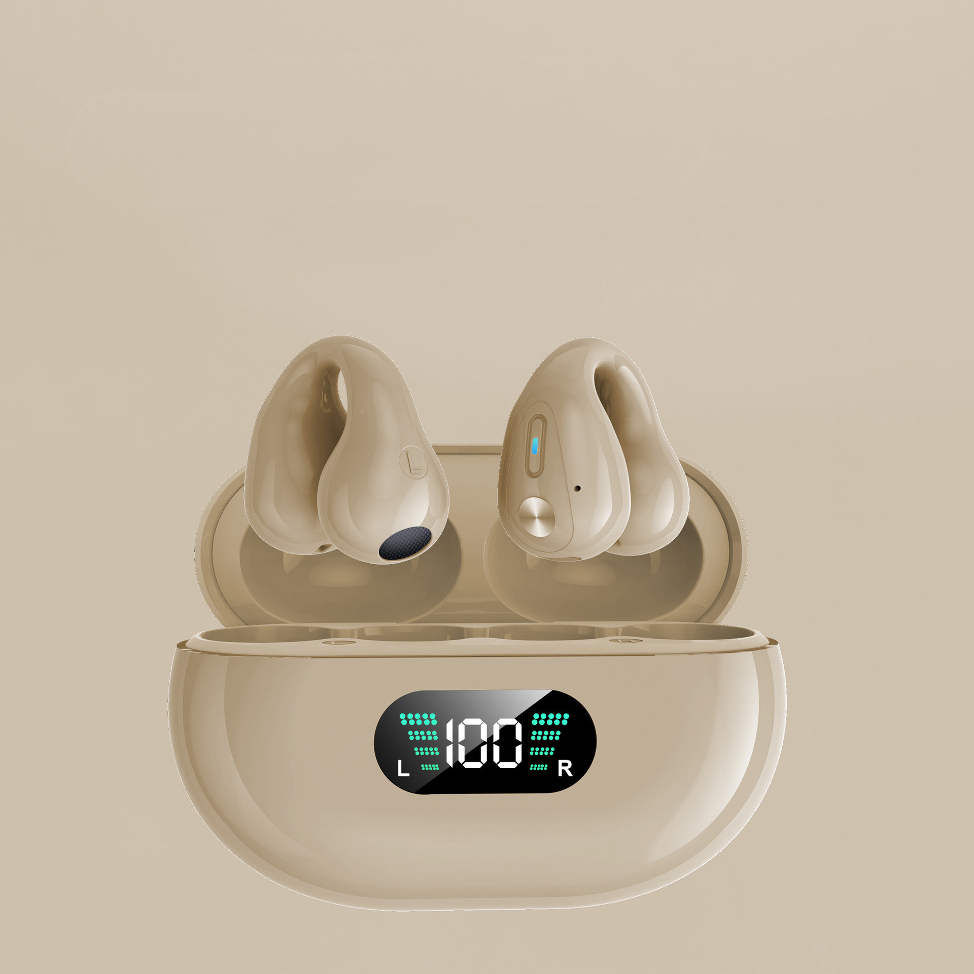 036b8d36-dd3d-421f-b6f1-33bdfd217d9c.jpg Audífonos de Clip Inalámbricos TWS Bluetooth 5.3 + Control Táctil - Imagen 3