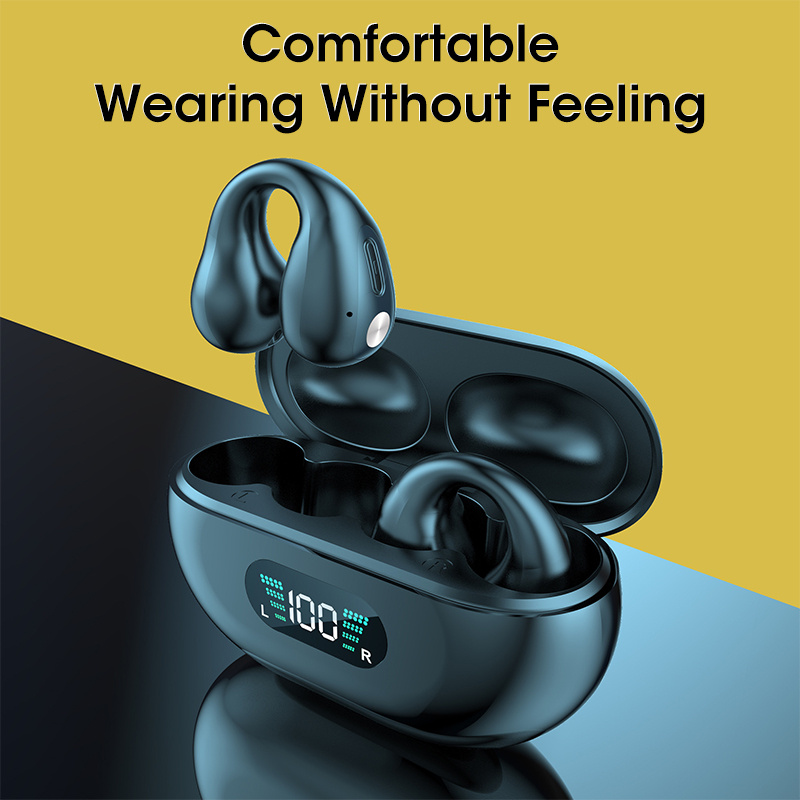0a108c58-052b-4ca0-9e11-29475d9ac0f8.jpg Audífonos de Clip Inalámbricos TWS Bluetooth 5.3 + Control Táctil - Imagen 2