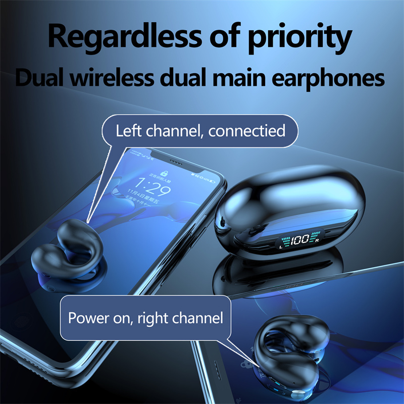 65d9bbdd-8dc1-40c8-bd23-56fc01ac60c1.jpg Audífonos de Clip Inalámbricos TWS Bluetooth 5.3 + Control Táctil - Imagen 9