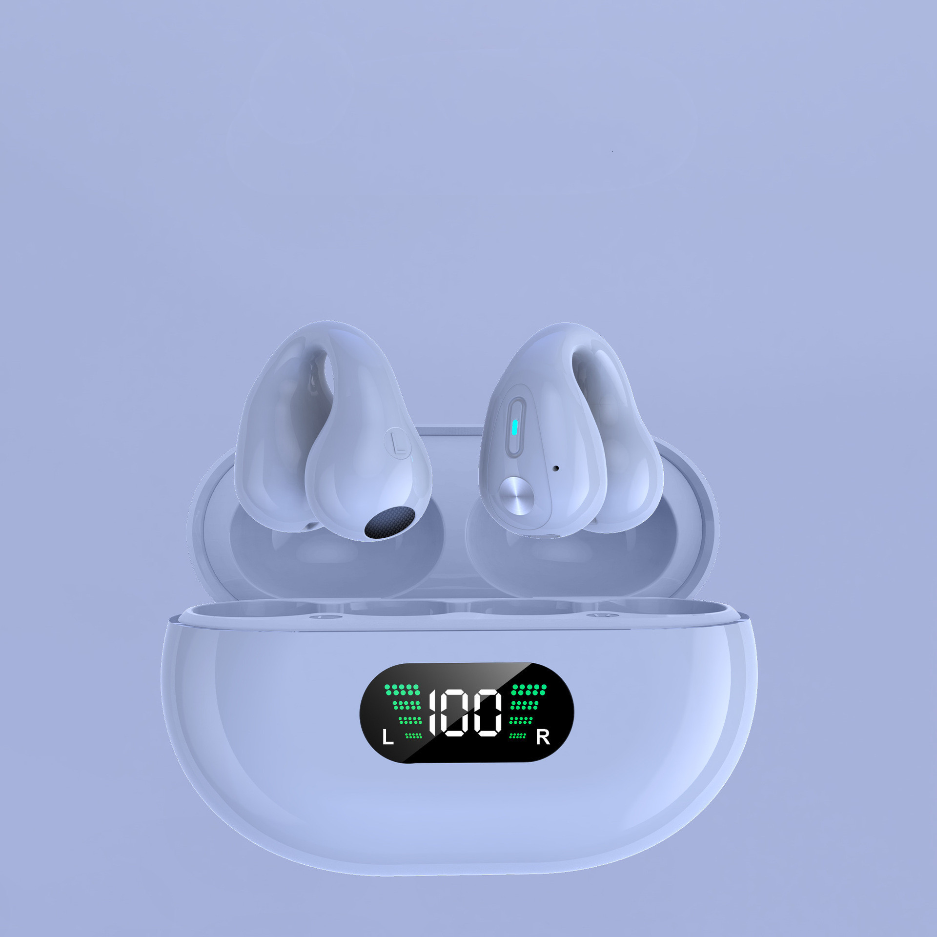 9d9184d5-5b4d-4037-923c-a7a7a0084b82.jpg Audífonos de Clip Inalámbricos TWS Bluetooth 5.3 + Control Táctil - Imagen 8