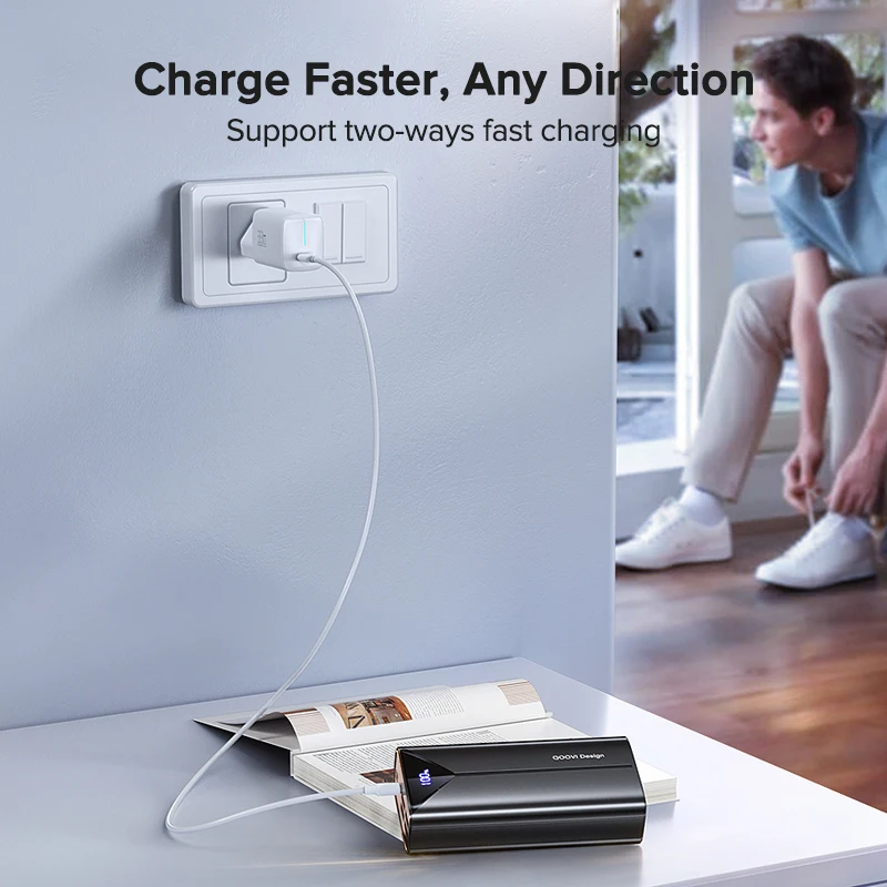 S1ce15619b2234372aa4e39e35f26e2ba8.webp Bateria Externa 30000mah 22.5W Fast Charging Built-in Cable External Large Battery Portable Charger For iPhone Samsung Xiaomi - Imagen 6