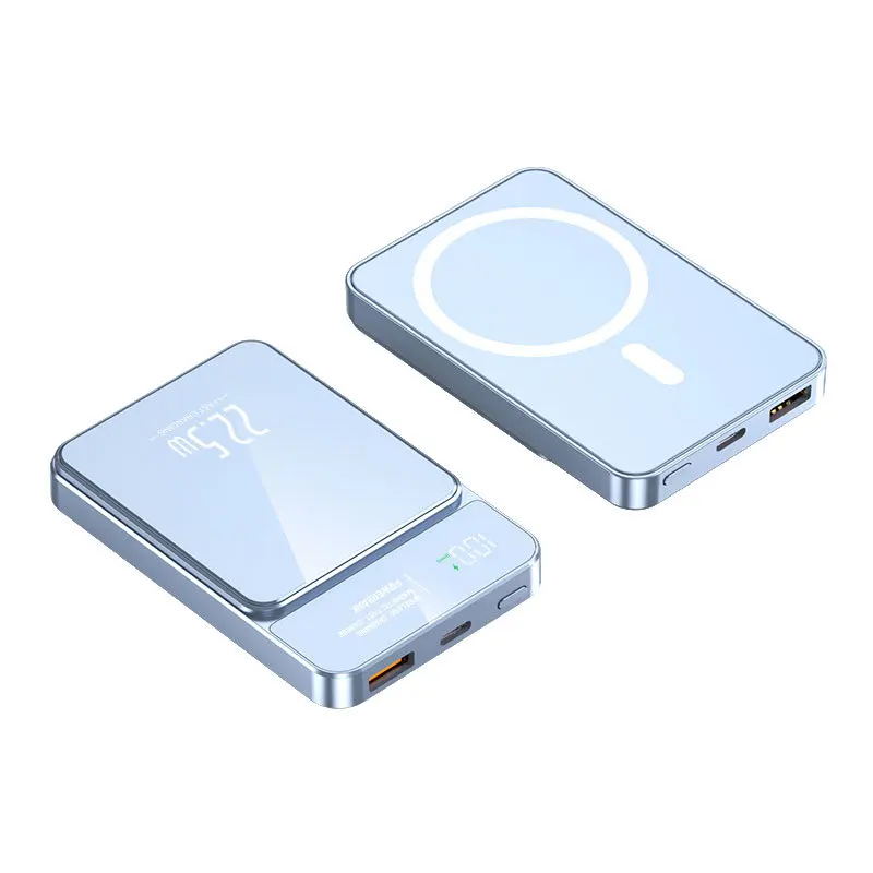S84276b87e53d4f7396441c32e37e5ae0I.webp Bateria Externa 10.000 mAh Magnetic 20W Wireless Powerbank Slim Portable Battery Charger for MagSafe iPhone 17 16 15 Samsung 24 23 - Imagen 9