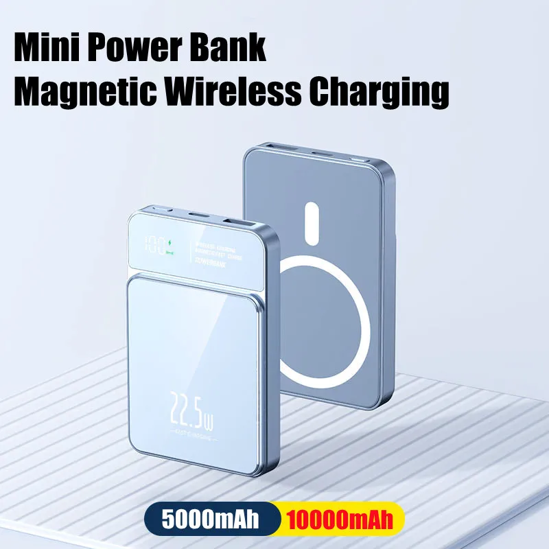 Sf386847584744ba792570249f524a699z.webp Bateria Externa 10.000 mAh Magnetic 20W Wireless Powerbank Slim Portable Battery Charger for MagSafe iPhone 17 16 15 Samsung 24 23 - Imagen 6
