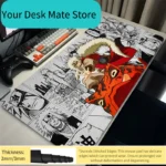 Mouse Pad Gamer Anti-slip Anime N-Naruto Jiraiya Desk Mat Gaming PC Accessories Tablet Pad Large Mousepad Extended Keyboard Mat