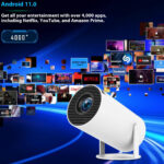 Proyector Inteligente Portátil Android 11 Cine en Casa HD
