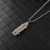 Collar con Colgante de Patineta con el Eslogan 