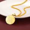 Collar de Amuleto de Sabiduría de Salomón y Pentáculo de Saturno