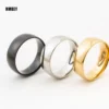 Anillo Minimalista de Acero Inoxidable de 2 mm, 4 mm y 6 mm (Chapado en Oro de 18K / Tono Plateado)